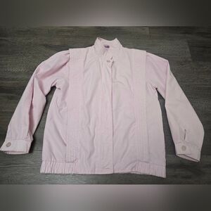 Head Winds 80's VTG Pastel Pink Wind Breaker Jacket Preppy Girlhoodcore